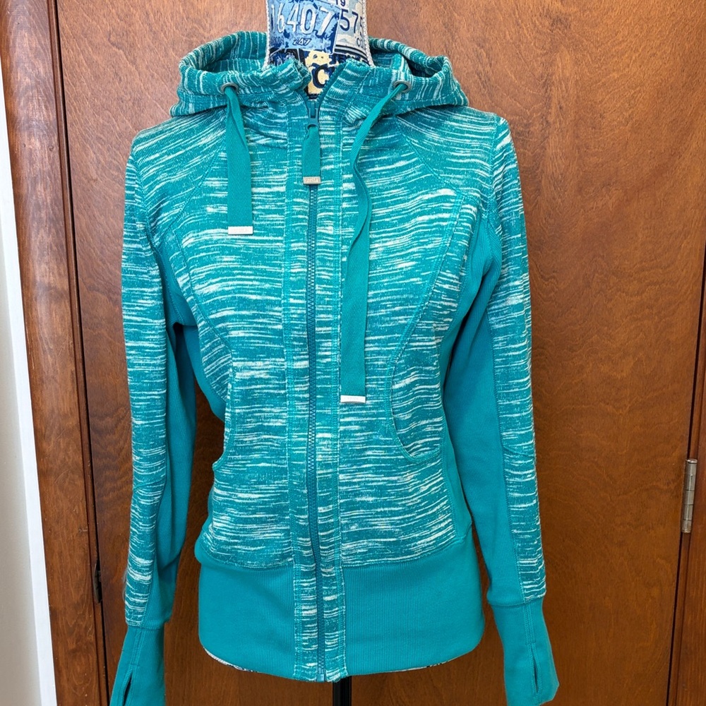 Zella Women's Teal Zip-Up Jacket size medium, brand new
